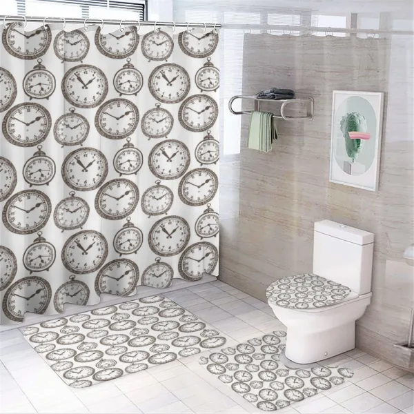 Pocket Wath with Number on a shower curtain