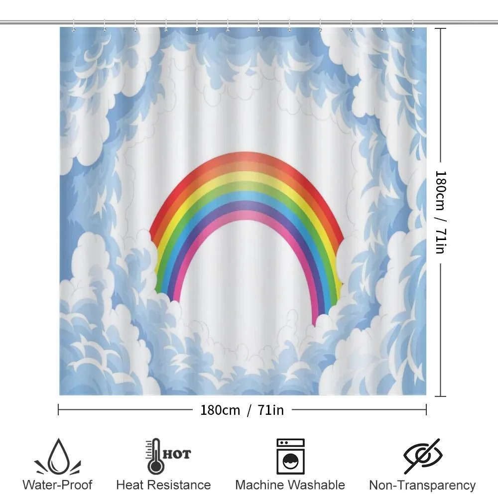Rainbow Fluffy Clouds — Detail 2
