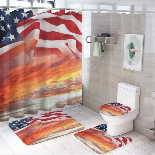 Skyline Clouds on a shower curtain