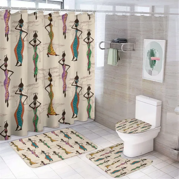 Vintage Loval Traditional on a shower curtain
