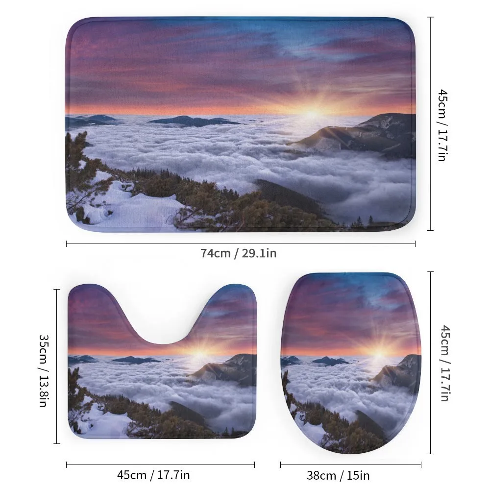 Winter Landscape Sunset — Detail 1