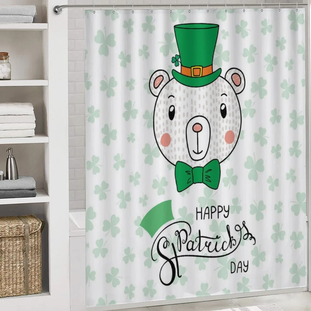 Bear with Leprechaun Hat Bow — Detail 4