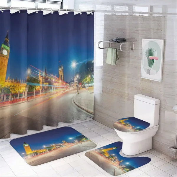 Big Ben Westminster UK on a shower curtain