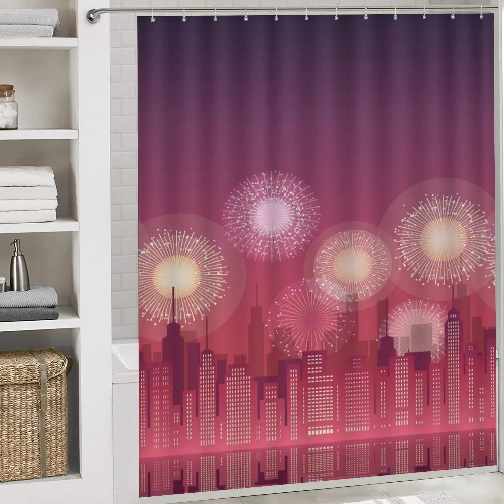 Cityscape Fireworks — Detail 4