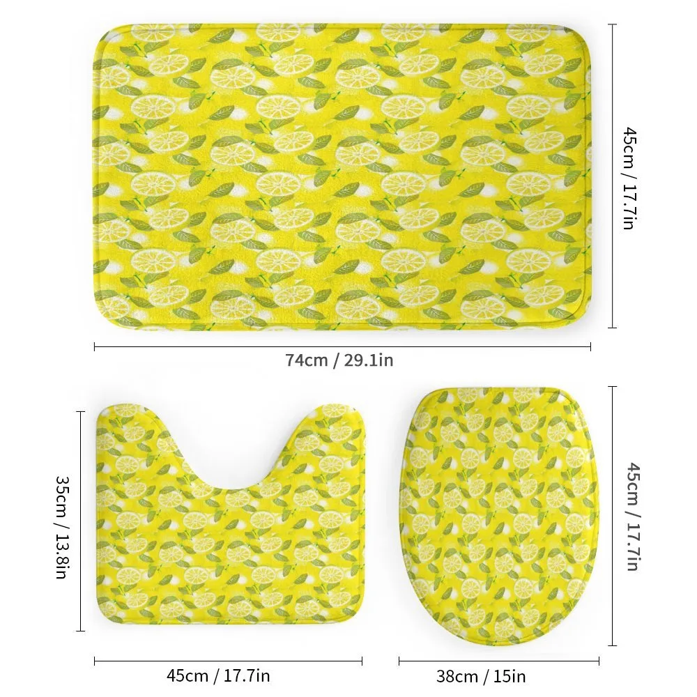 Fresh Lemons with Leaves — Detail 1