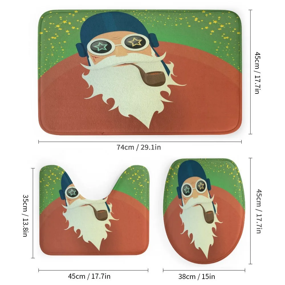 Funky Santa with Pipe — Detail 1