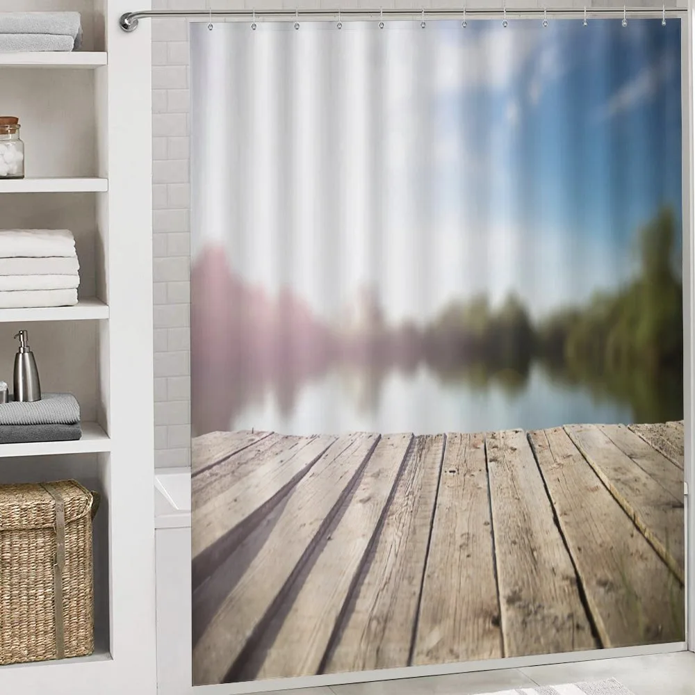 Grunge Wood Pier Blurred Photo — Detail 4