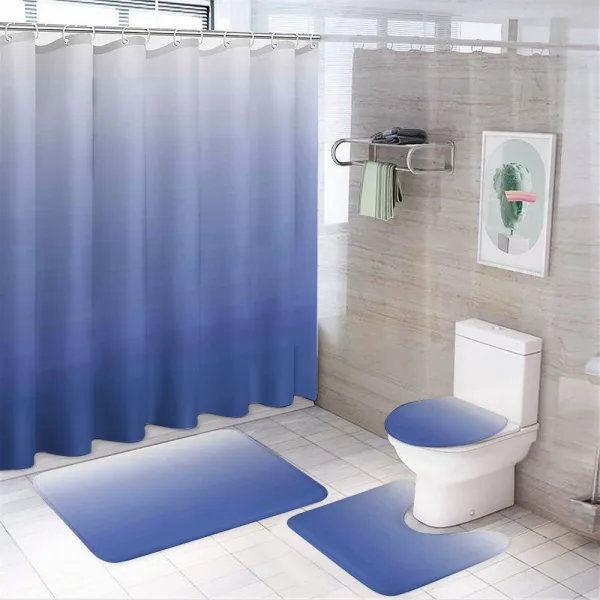 Mysterious Ocean Design on a shower curtain