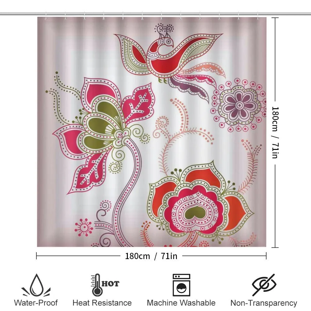 Mystic Bird Eastern Floral — Detail 2