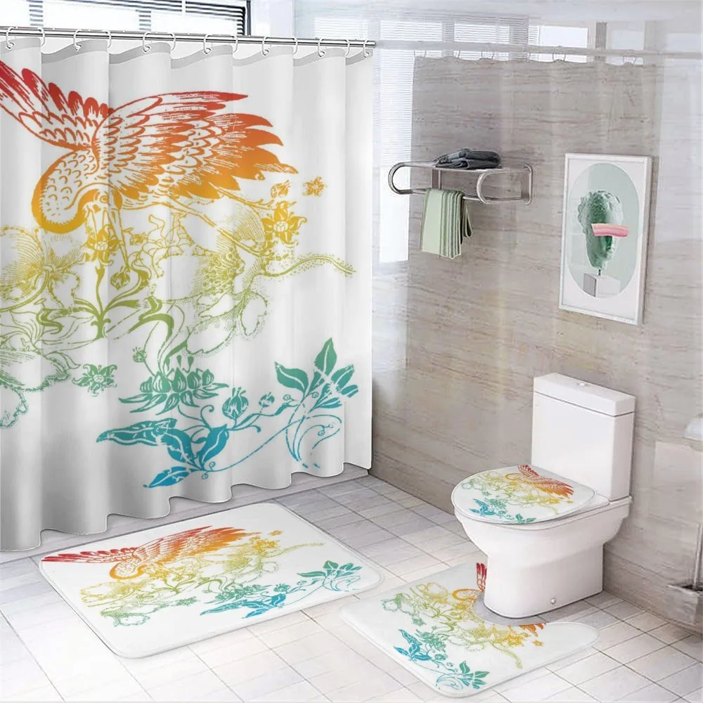 Oriental Bird with Flowers — Your design