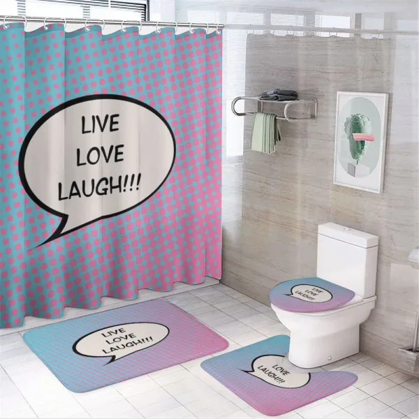 Pop Art Comic on a shower curtain
