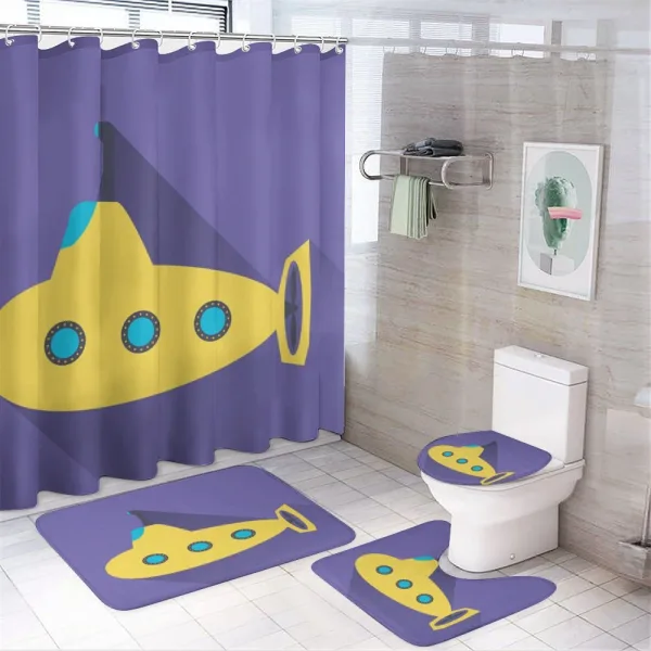 Simple Cartoon Vehicle on a shower curtain