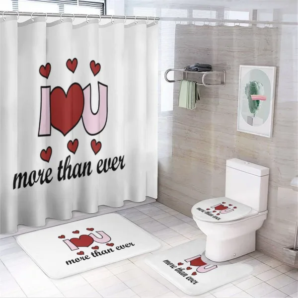 Special Message on a shower curtain