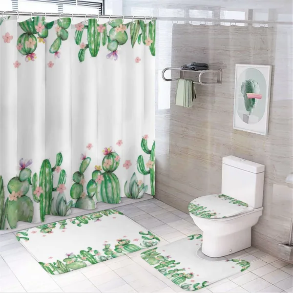 Tender Romantic Blossoms on a shower curtain