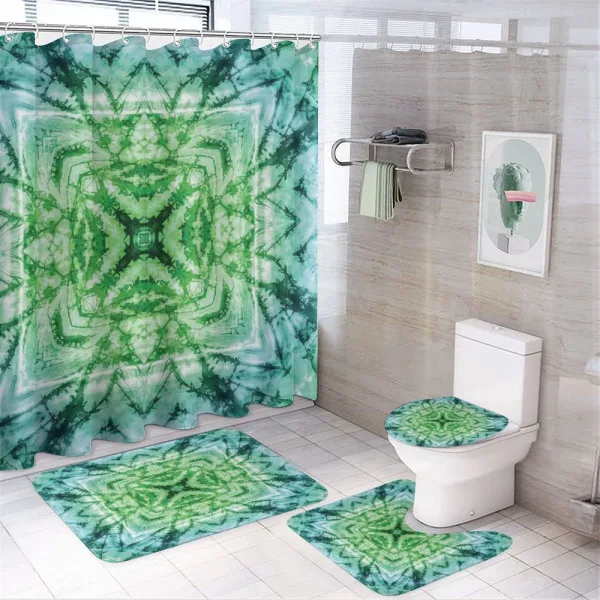 Tie Dye Effect Bohemian on a shower curtain