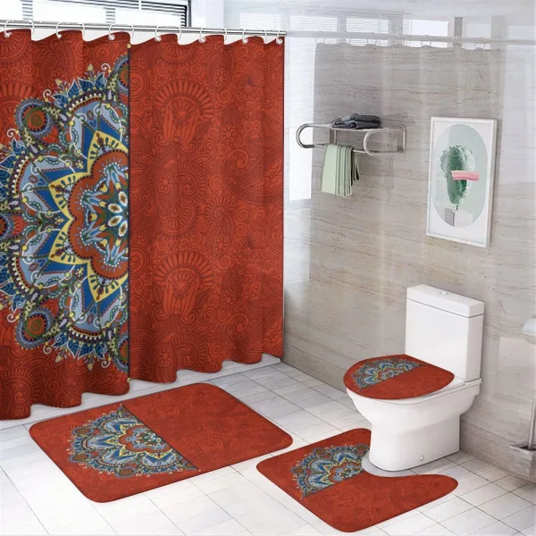 Ukranian Half Style on a shower curtain