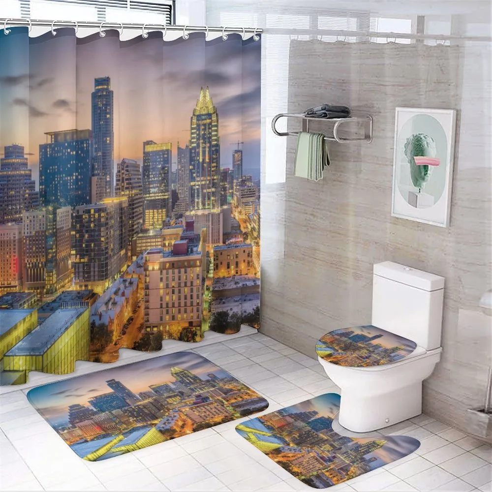 Urban Outdoor Scene at Dusk — Your design