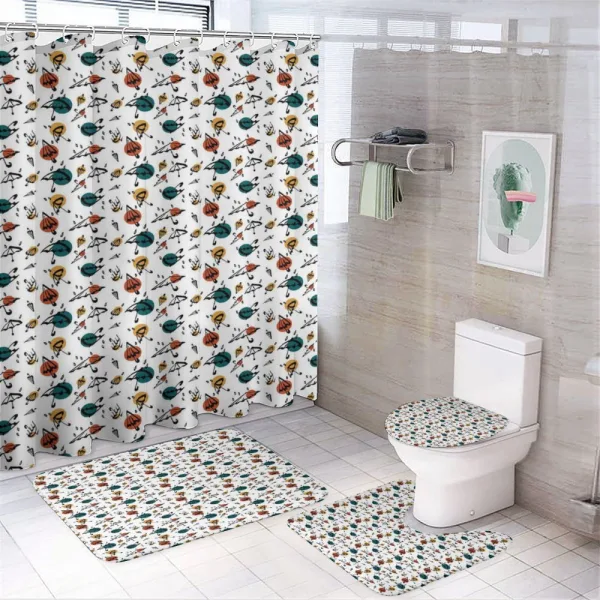 Autumn Colors Drizzle on a shower curtain