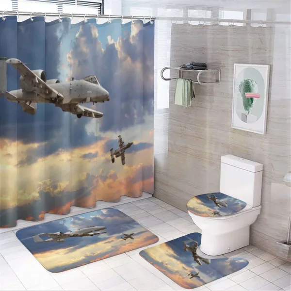 Aviataion Theme Design on a shower curtain