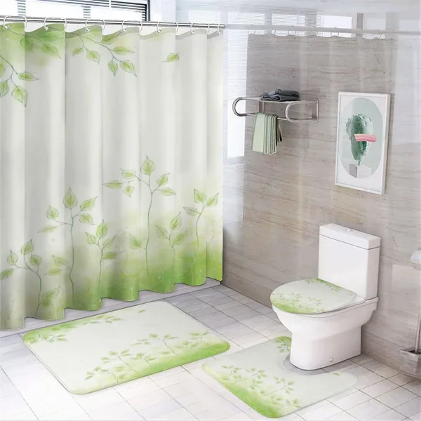 Fresh Leaves Botanic Eco on a shower curtain