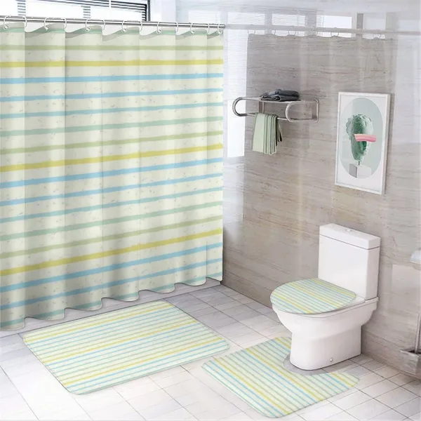 Grunge Pastel Pattern on a shower curtain