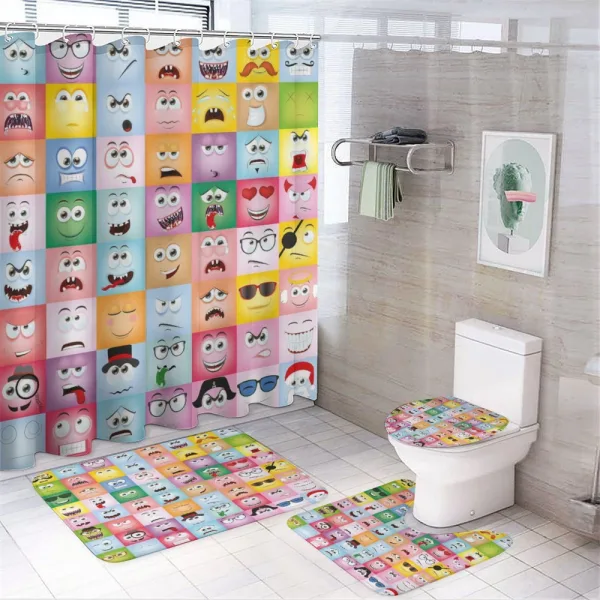 Internet Cartoon Meme on a shower curtain