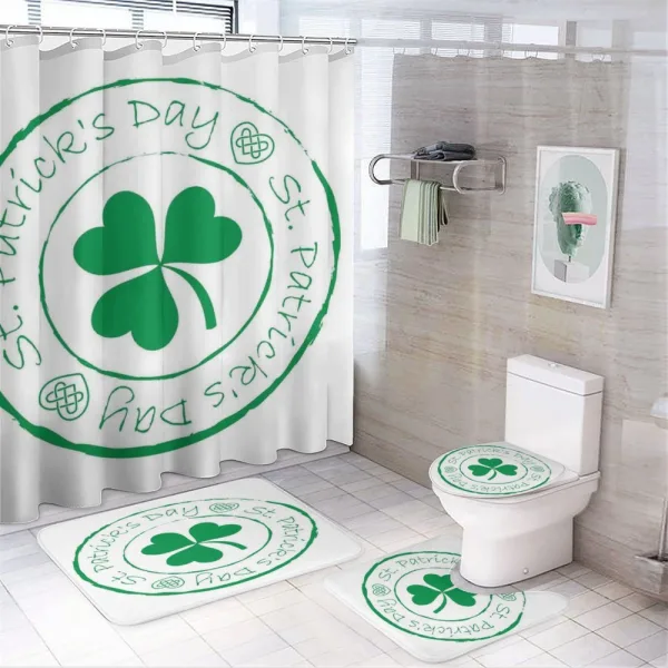 Irish Shamrock on a shower curtain