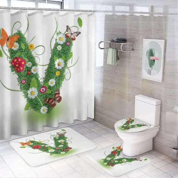 Lively Daisy Bouquet on a shower curtain