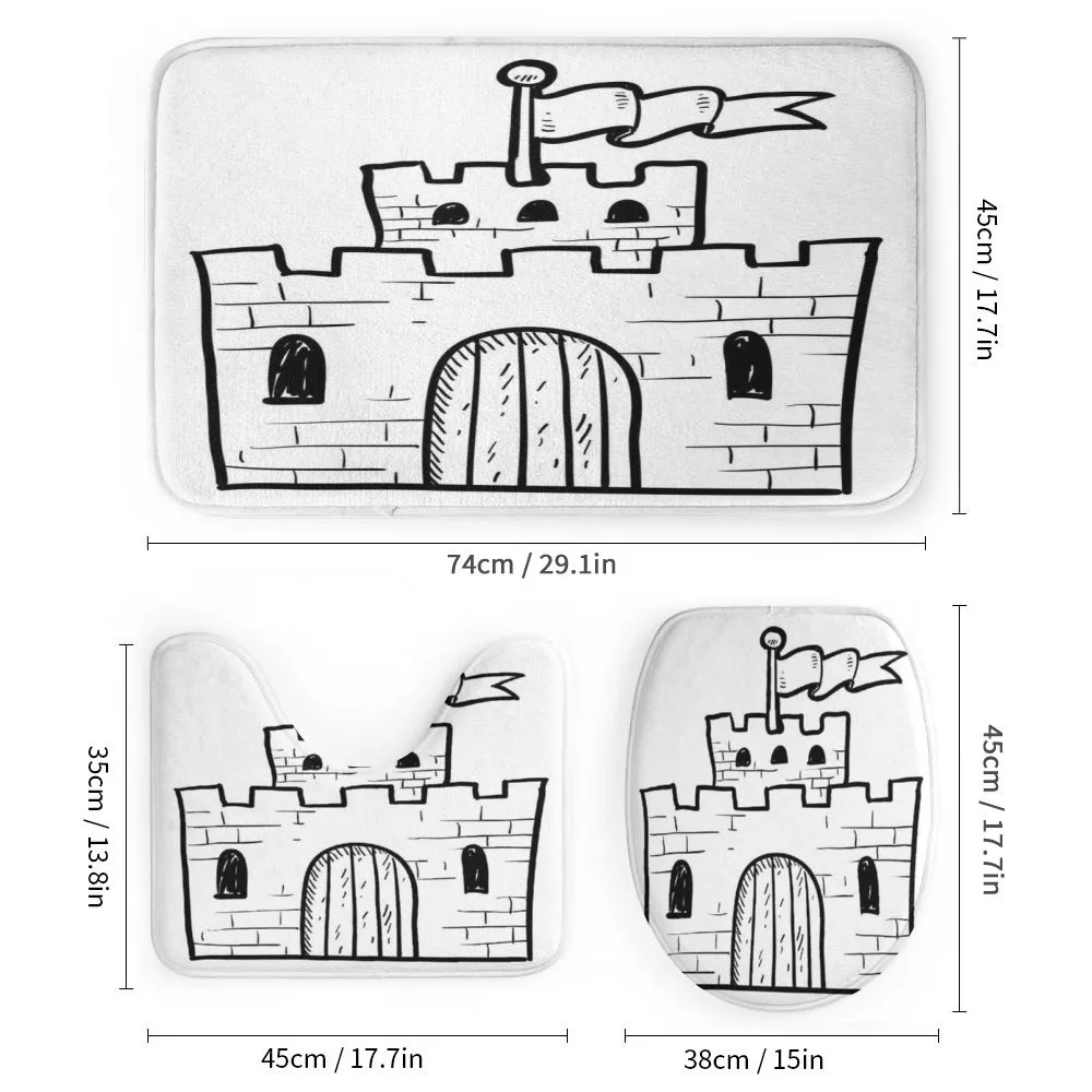 Monochrome Fortress Gate — Detail 1