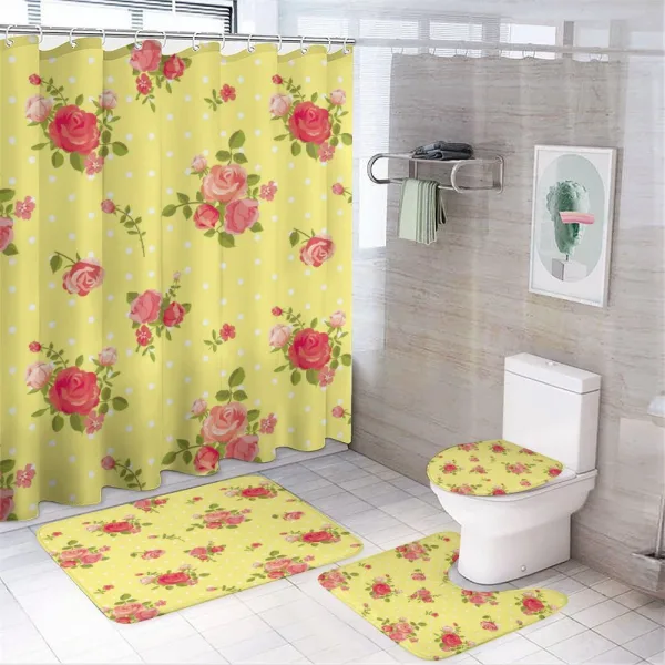 Old Fashioned Feminine on a shower curtain