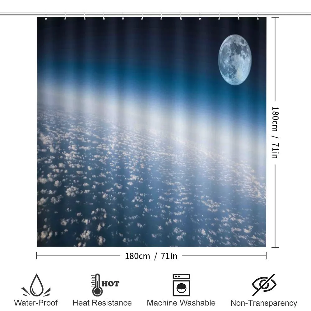 Planet Earth and Moon — Detail 2