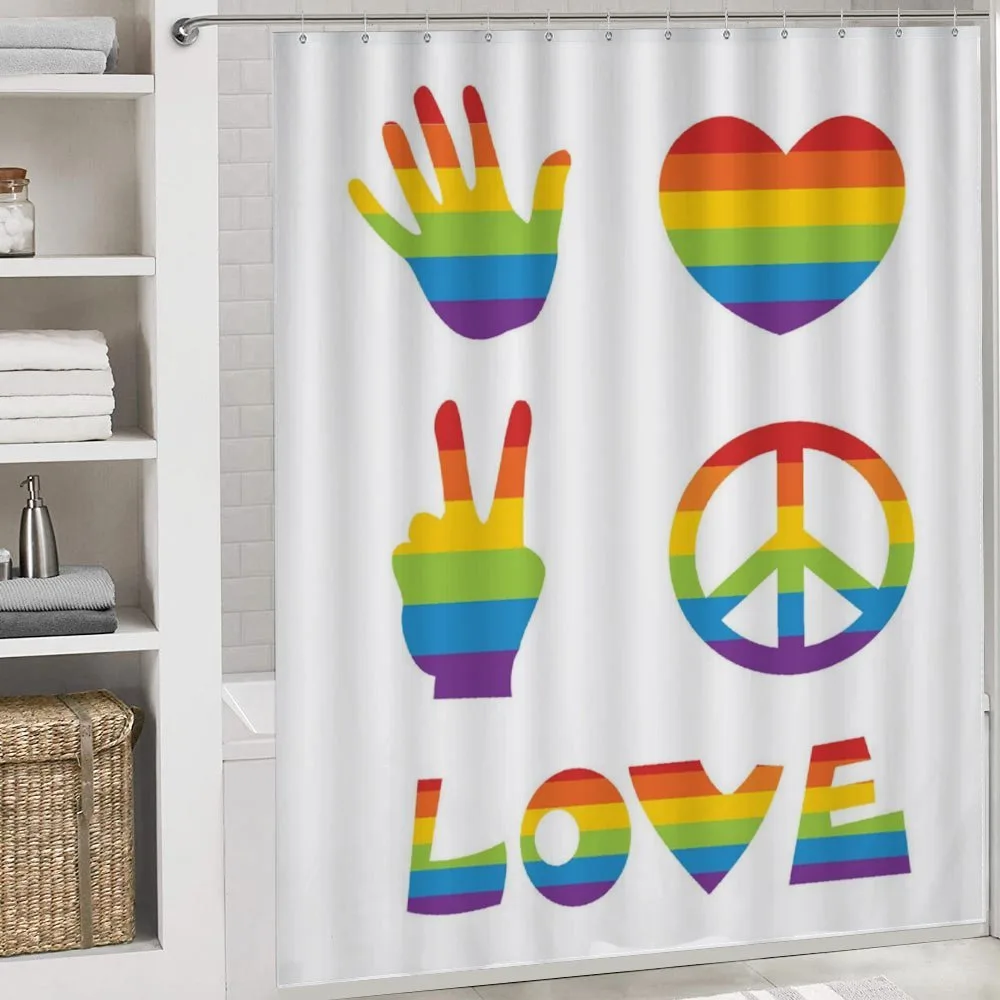 Rainbow Colors Peace and Love — Detail 4