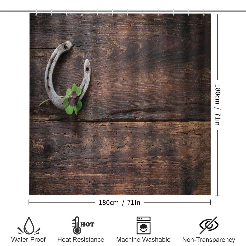 Rusty Horseshoe on Wooden — Detail 2