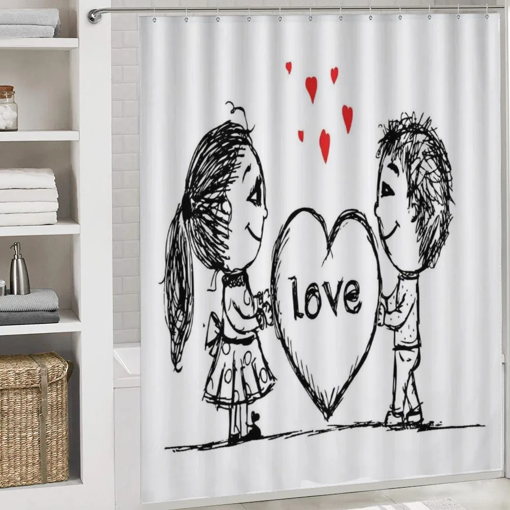 Sketch Style Couple Heart — Detail 4