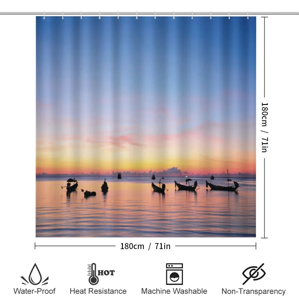 Sunset on Sea Ships — Detail 2