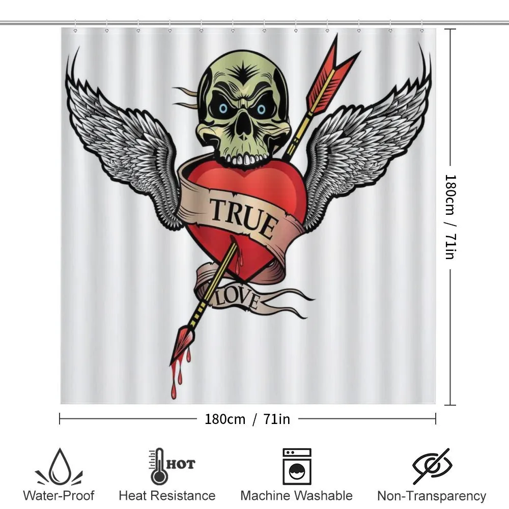 Angel Wings Skull Love — Detail 2