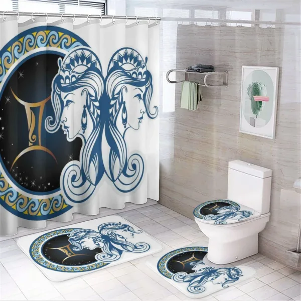 Astrology Gemini on a shower curtain