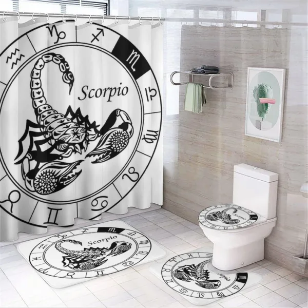 Astrology Signs Scorpio on a shower curtain