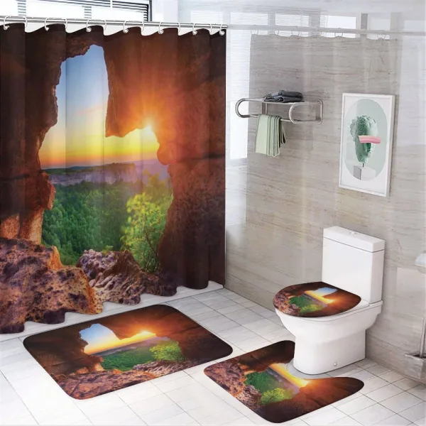 Canyon at Sunset Time on a shower curtain