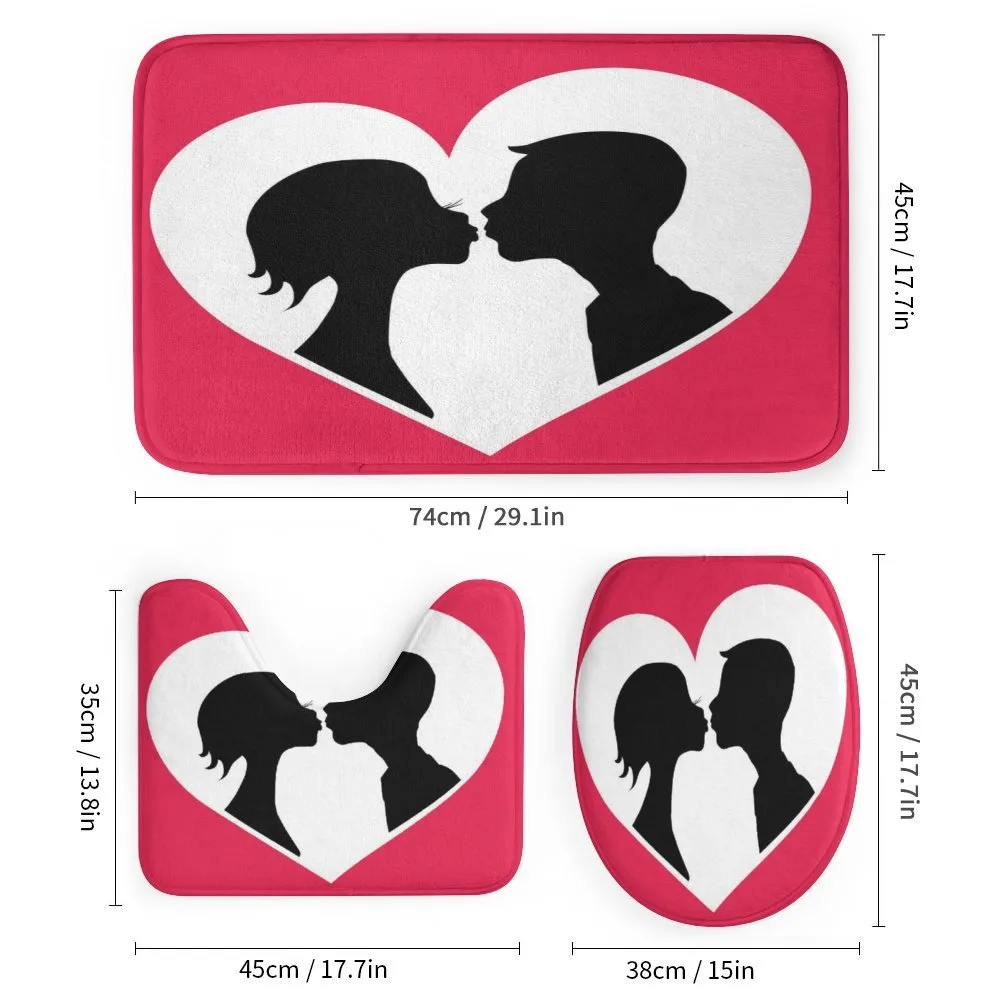Couple Silhouette in Heart — Detail 1