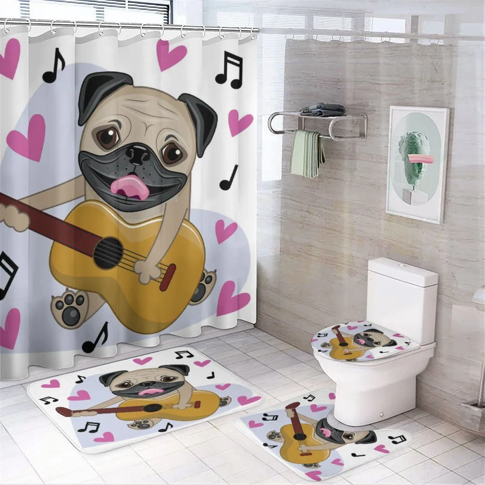Dog Playing Guitar Singing — Your design