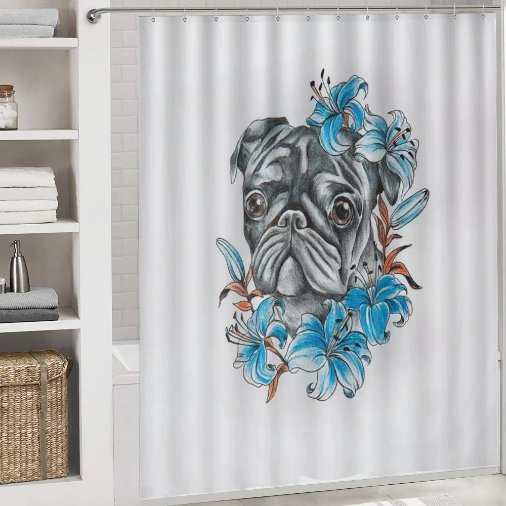 Fun Dog with Flowers — Detail 4