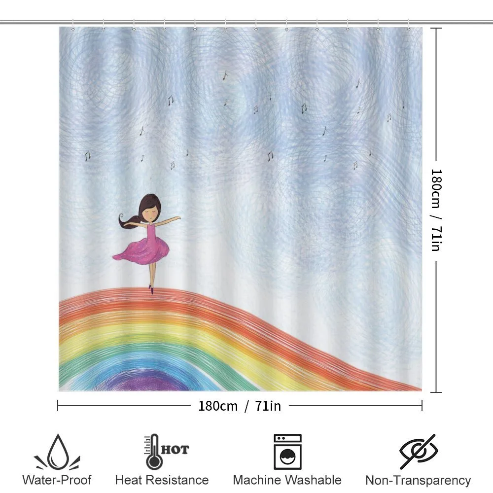 Girl Dances on Rainbow — Detail 2