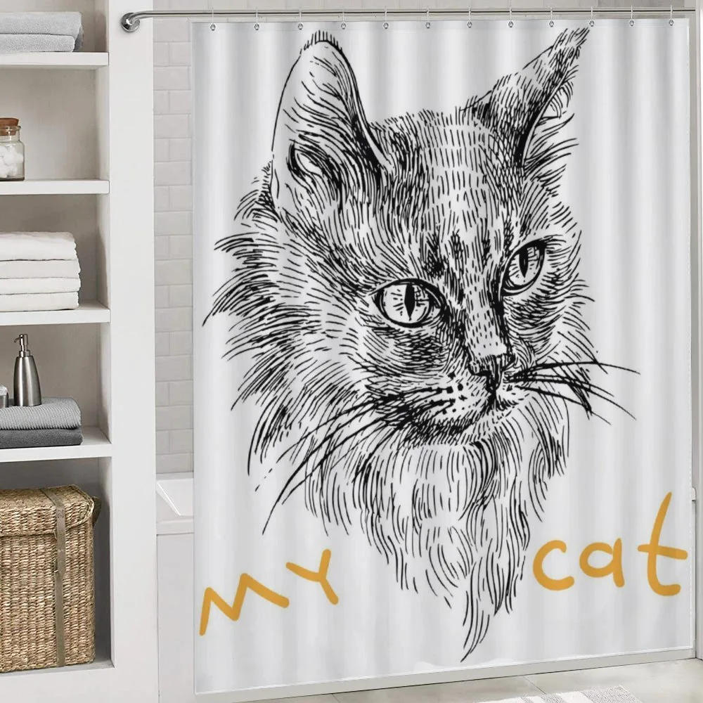 Hand Drawn Cat — Detail 4