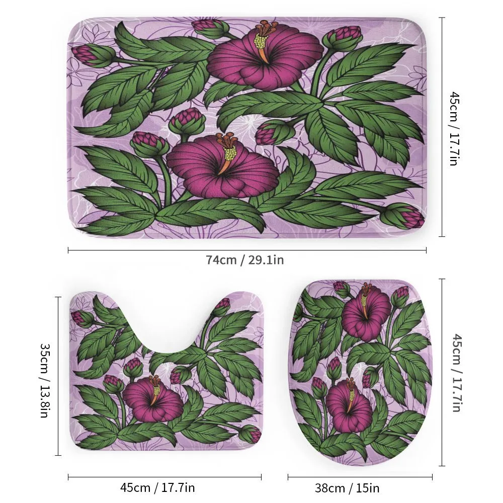 Hibiscus Blossoms Pattern — Detail 1