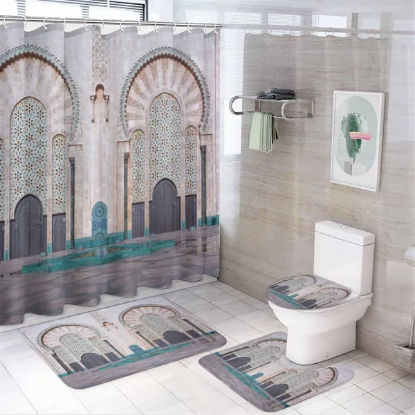 Historic Building Gate on a shower curtain