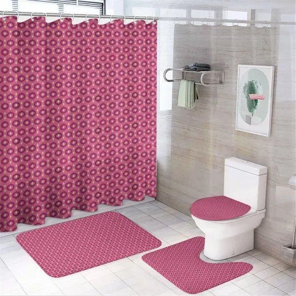 Ogee Motif in Colors on a shower curtain
