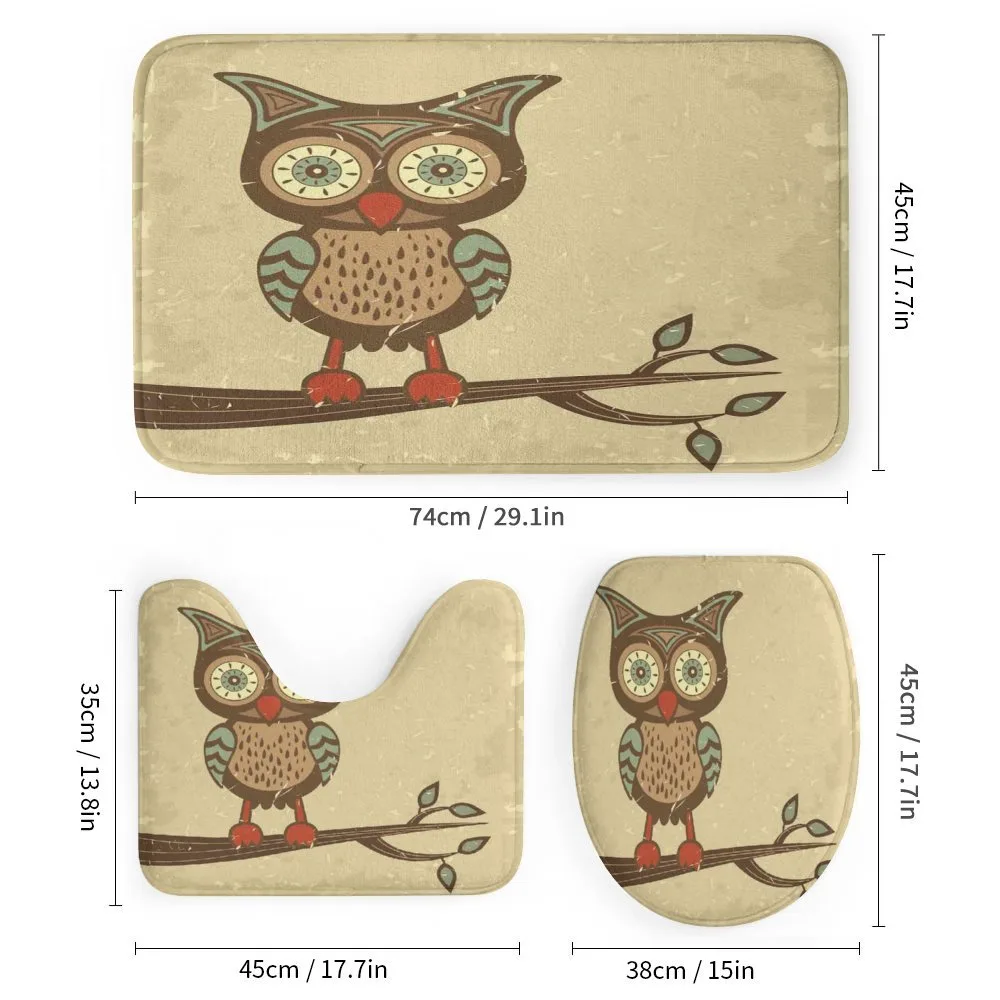 Owl Sitting on Branch — Detail 1