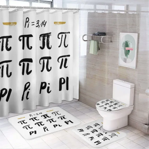Same in Different Styles on a shower curtain
