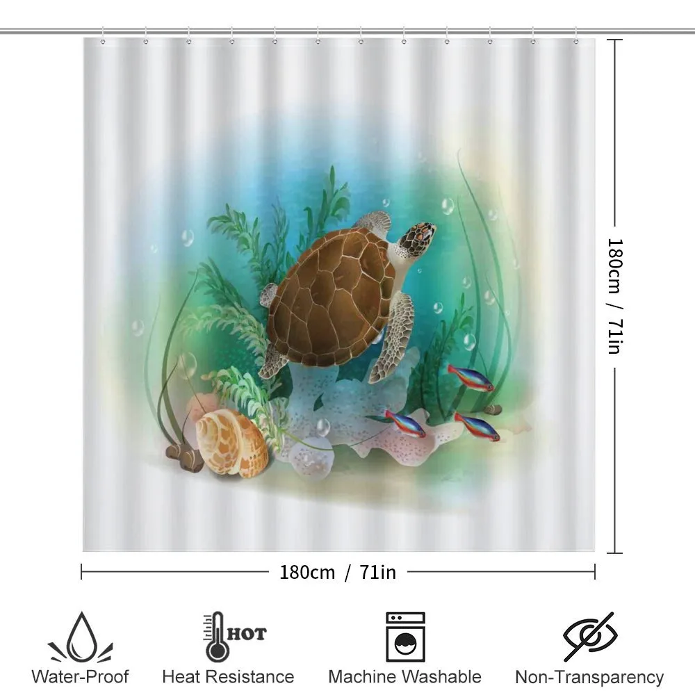 Sea Turtles Underwater — Detail 2
